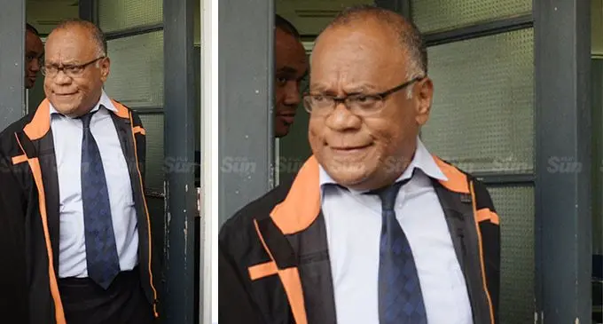 Lawyer Akuila Naco outside Court in Suva on September 1, 2022.  Photo: Ronald Kumar