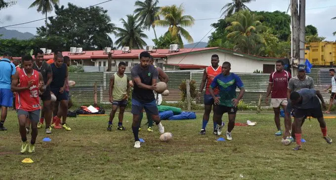 Macuata rugby lock Paula Bukavece during training in Labasa on May 7, 2019. They take on Serua this Saturday. Photo: Laisa Lui