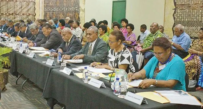 Lau Provincial Council members during the annual council meeting at Studio 6 in Suva on November 25, 2020. Ronald Kumar