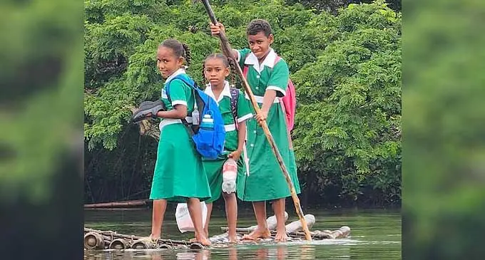 Selaima Radinibeqa, Sisilia Mereadani of Nabuna, Lekutu, Bua take a 15 minute bilibili ride to school everyday. They attend Lekutu District School. Primary and Secondary school's across the country started the new academic year on January 30, 2024.
