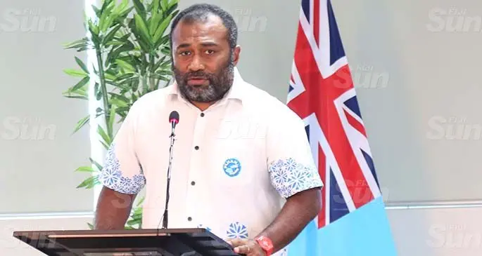Minister of Health Dr Ifereimi Waqainabete during the press conference on April 10, 2020. Photo: Kelera Sovasiga