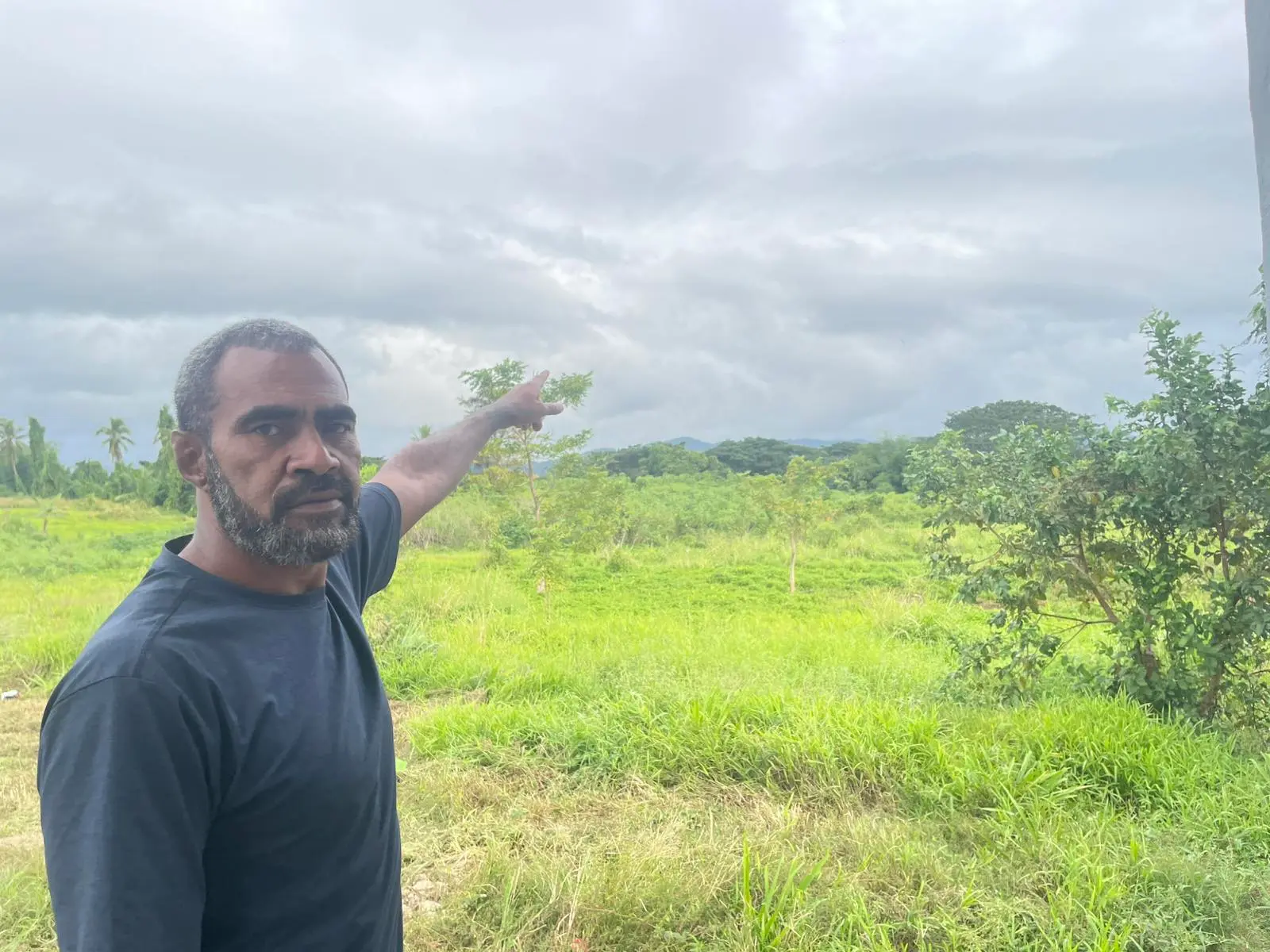 Landowner spokesperson Osea Waqanivatu at Nasarava water catchment in Labasa.