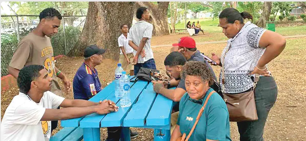 Staff members of South Seas Club that were laid off in Lautoka on July 23, 2026.