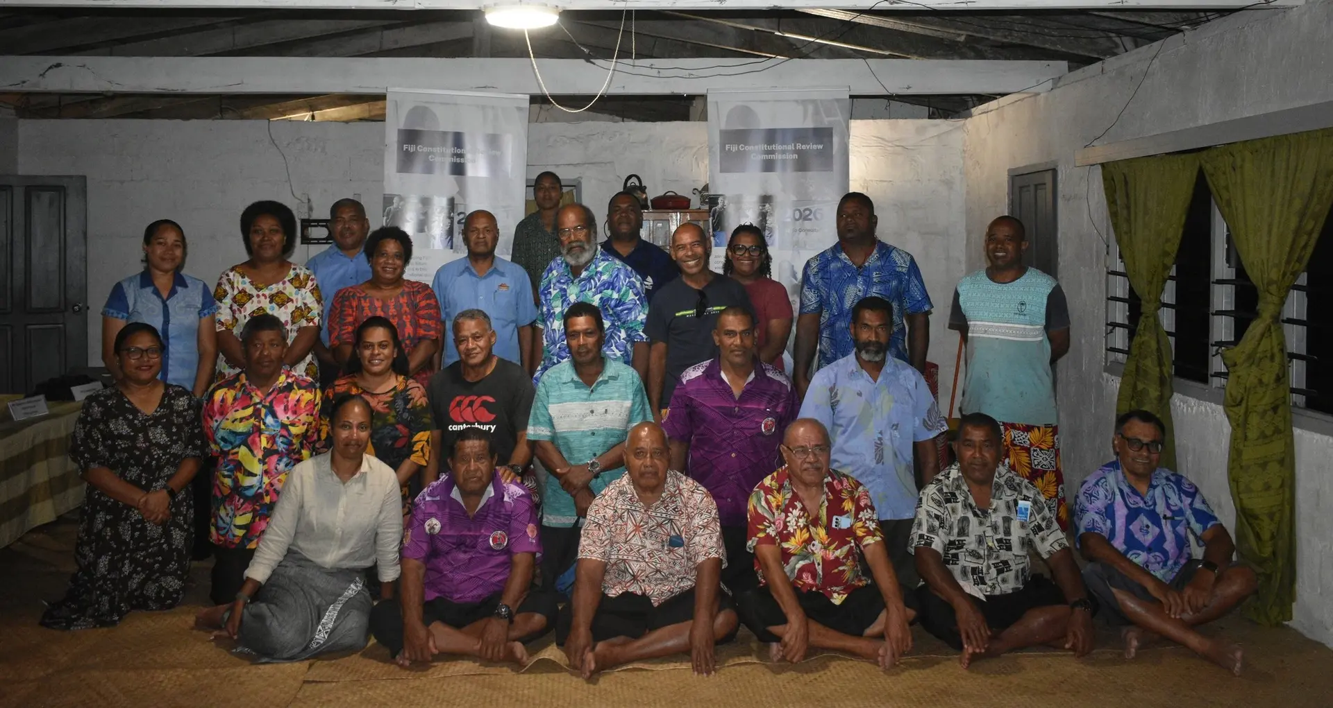 Village representatives in Nakeleyaga, Kabara at the consultation. 
