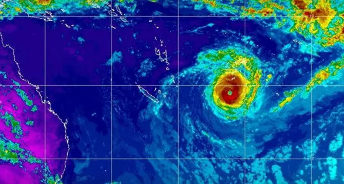Satellite image of TC Gita earlier today. Photo: Fiji Met