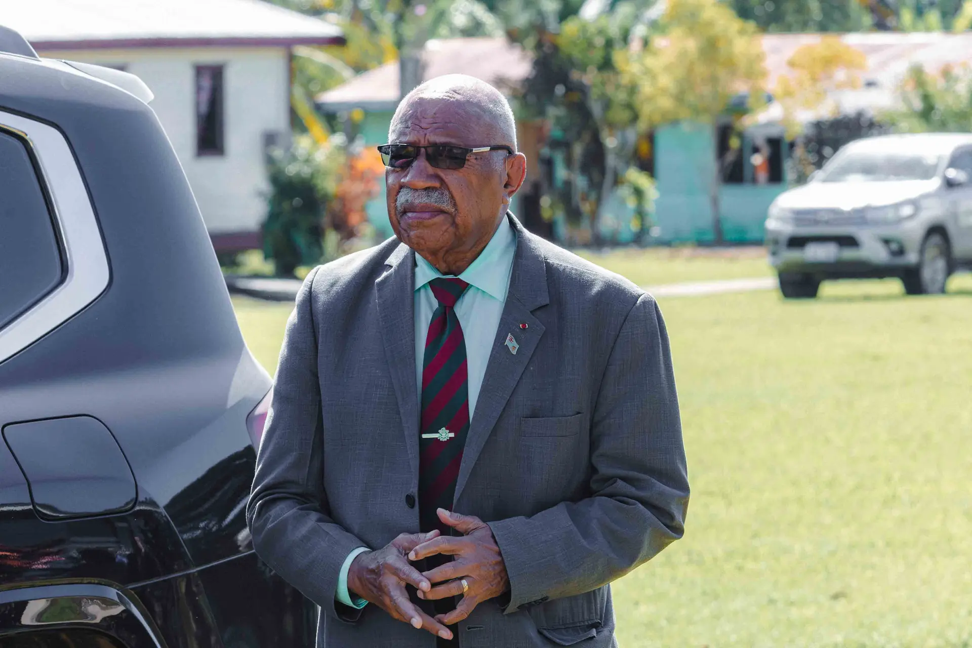 Prime Minister Sitiveni Rabuka at the opening of the Cakaudrove Provincial council meeting at Korotasere, Vaturova, on June 3, 2026.