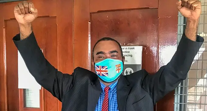 SODELPA MP Mosese Bulitavu outside High Court in Labasa on September 10, 2021. Photo: Shratika Naidu
