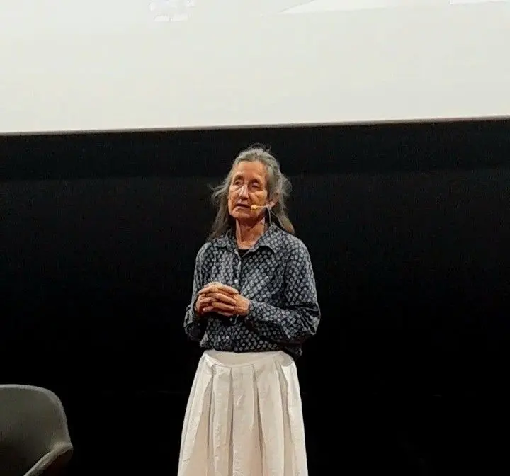 Australian AlternativeMedicine lecturer and wellness retreat advocate Barbara O’Neill in the Damodar City Cinema in Labasa on December 11, 2025. 