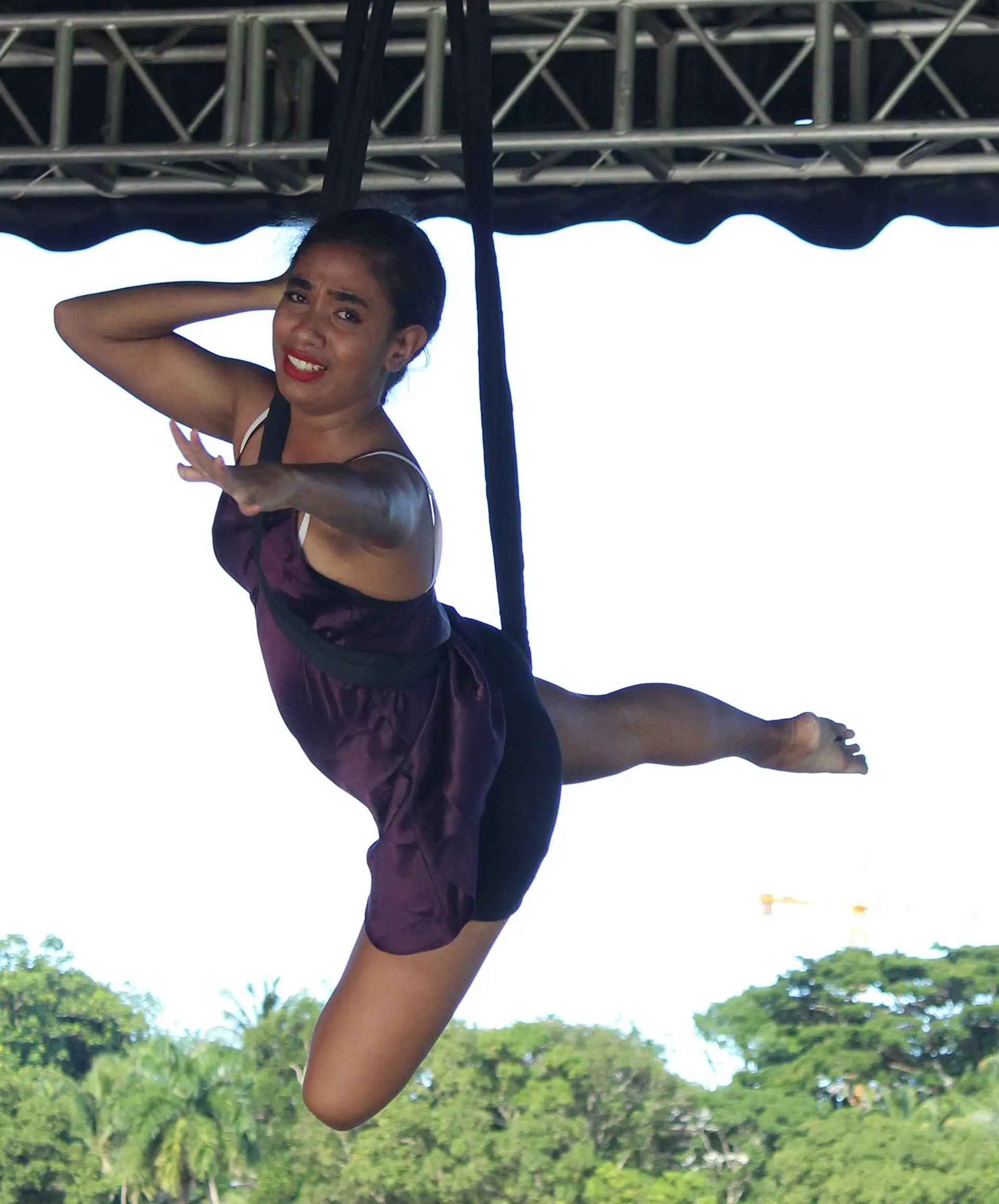 Nescafe Make your Move 2 one of the six finalist, Joseimaraya Ryland during her final preformance at Albert Park in Suva on March 10, 2018.Photo:Ronald Kumar.
