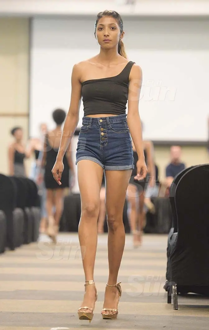 Kavita Mishra during fashion audition at Grand Pacific Hotel on April 3, 2021. Photo: Ronald Kumar.