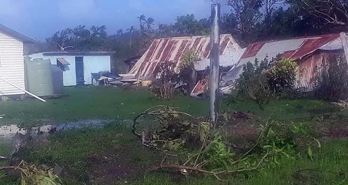 What was left from Tropical Cyclone Harold in Ono-i-Lau