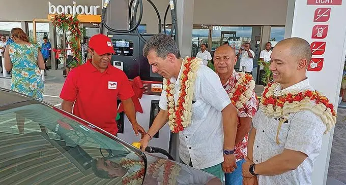 French ambassador to Fiji, Francois-Xavier Leger, at the opening of the TotalEnergies Vunato Station in Lautoka on December 9, 2022. Photo: Nicolette Chambers