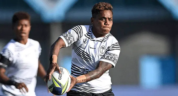 Rooster Chicken Fijiana fullback Roela Radiniyavuni was red carded. Photo: Stuff
