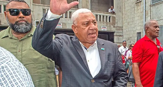 Former Prime Minister Voreqe Bainimarama. Photo: Leon Lord