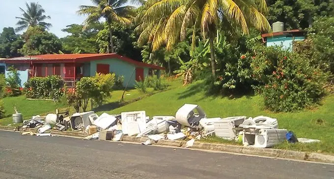 No-green rubbish on the side of the road in Kermode Road, Lautoka on March 2, 2019. Photo: Rohit Kumar
