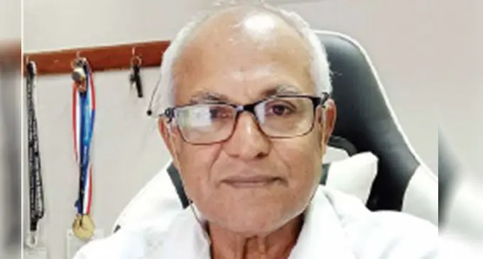 Nadi Chamber of Commerce and Industry president Dr Ram Raju in his office.