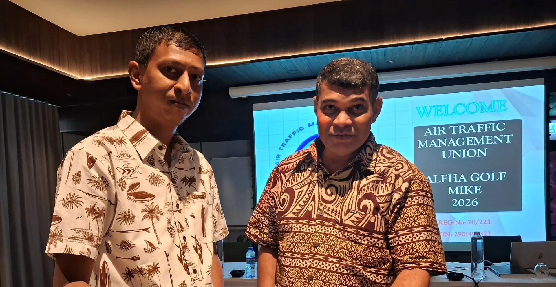 President Ravneel Nitesh Singh with secretary Leo Martin Fox. Photo:  waisea nasokia.