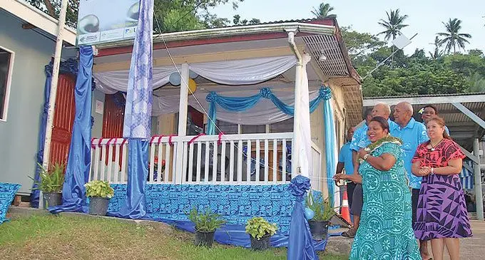 Minister for Fisheries and Forestry Alitia Bainivalu opens the Savusavu Mabe Pearl Oyster and Handicraft showroom in Savusavu on December 13, 2024.