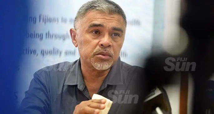 An emotional Ministry of Health Acting Permanent Secretary Dr. James Fong, pleads with the public to show compassion to Fijians returning home. Photo: Ronald Kumar