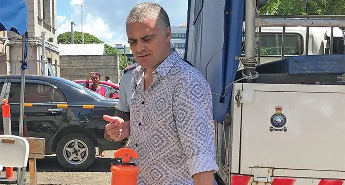 Accused, John Nikolic outside the High Court in Suva on February 19, 2019. Photo: Ashna Kumar