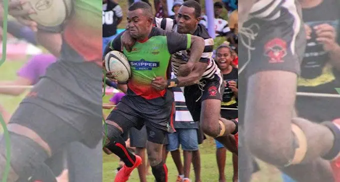 Naitasiri on attack against Rewa at the Naluwai ground on April 23, 2022. Photo: FRU Media