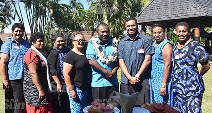 Minister for Health and Medical Services Dr Ifereimi Waqainabete, with participants during the Workshop on ‘Strengthening Health Promoting Schools: Experience in the Pacific Islands’ at Tanoa International Hotel in Nadi on September 17, 2019. Photo: Mereleki Nai