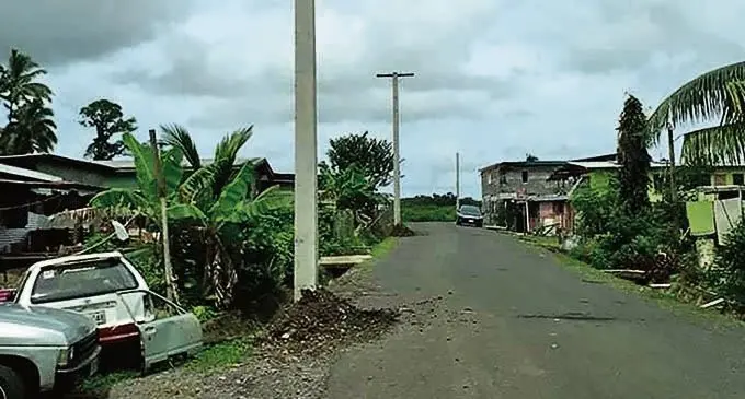 Electrification works are at its final stages at the Waidamudamu Settlement in Nausori on April 15, 2021. Photo: Sampras Anand