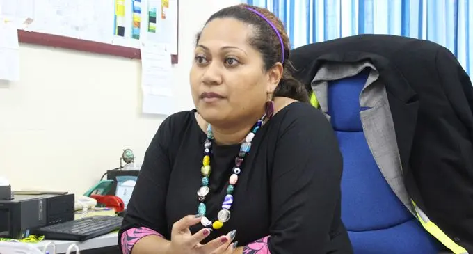 Manager Geological Survey Division Rigieta Ravuiwasa during the Ministry of Lands and Mineral Resources International Women's Day Celebrations on March 9, 2018. Photo: Simione Haravanua.