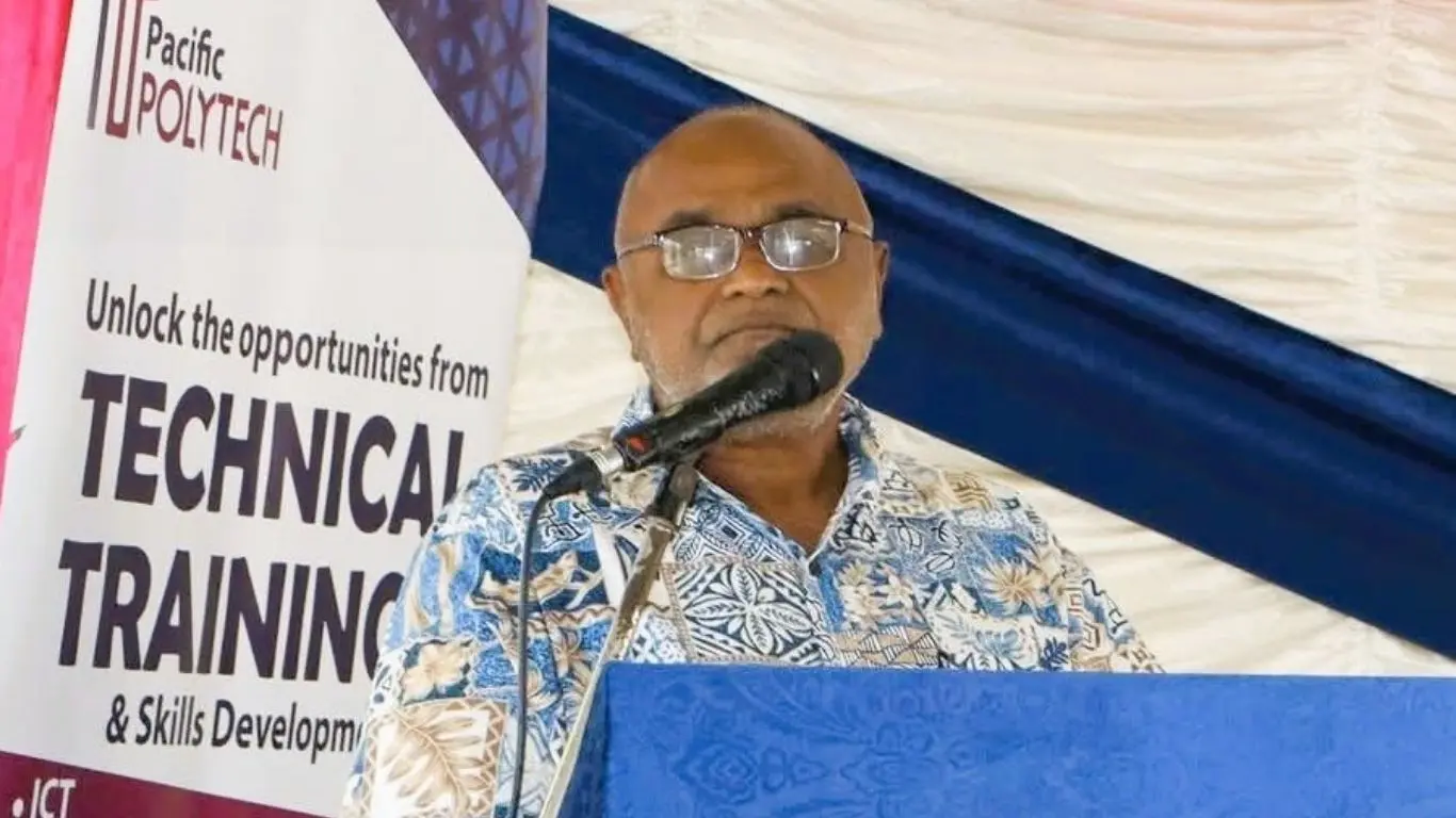 Pacific Polytech Chairperson Dr Ganesh Chand in Tavua on June 1, 2026.
