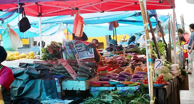 Market vendors selling their produce at Nabua on October 6, 2019.  Photo: Kelera Sovasiga