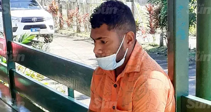 Anare Moi outside Navua Magistrate’s Court on June 20, 2021. Photo: Ronald Kumar
