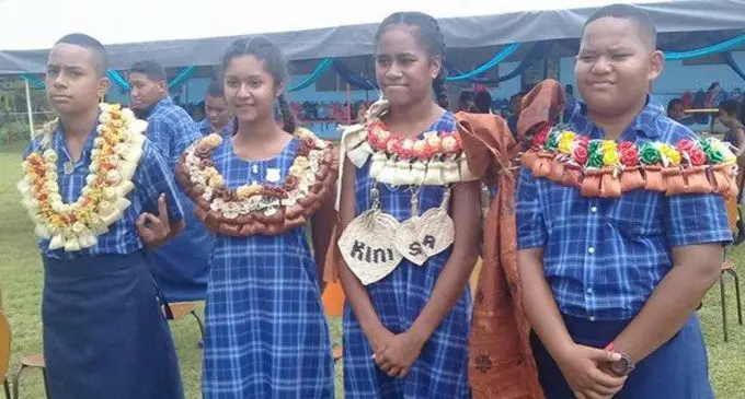 From left deputy headboy – Zenti Cavalevu, deputy headgirl – Raina Kumar headgirl – Kinisalote Navula and headboy – Jone Dalituicama. Photo: NAS
