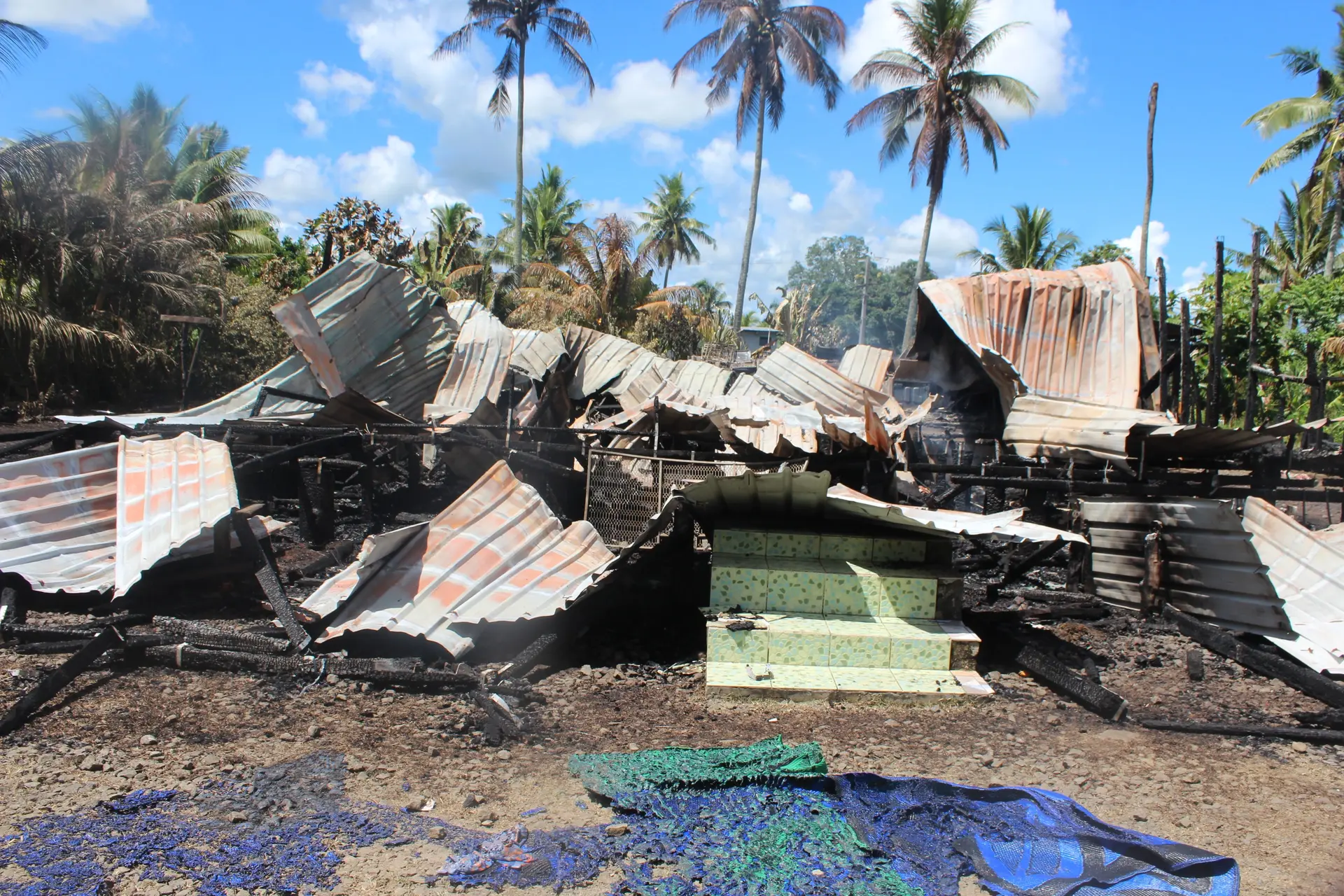 Ekari Radaga's house was razed to the ground at Namara, Labasa.