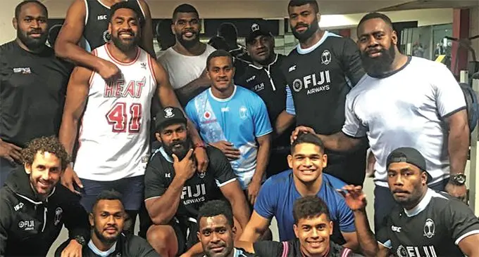 Some members of the Fiji Airways Flying Fijians during their first camp in Toulouse, France. Photo: Tevita Cavubati