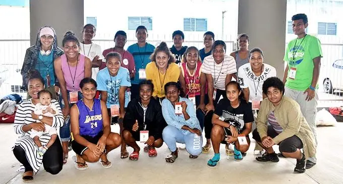 The Labasa women’s team at the Fiji Football Association head quarters in Vatuwaqa, Suva, on October 27, 2020. Photo: Fiji FA Media