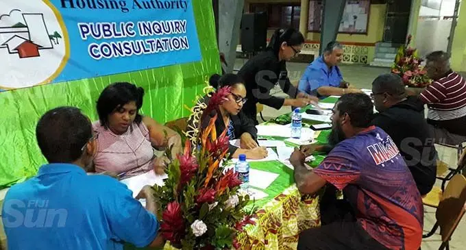 Members of the public at the Housing Authority Public Inquiry Consultation at Rishikul Sanatan College on September 1, 2020. Photo: Inoke Rabonu