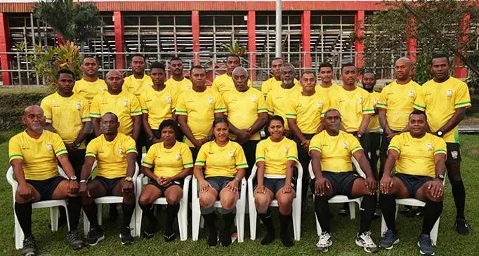 The Tailevu Rugby Referees Association received new uniforms yesterday.