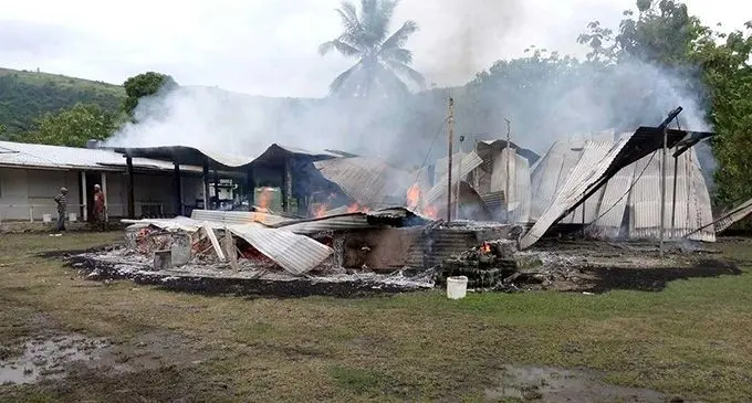 The home that was destroyed in a fire at Tova Settlement in Nakorotubu in Ra on January 5, 2023.