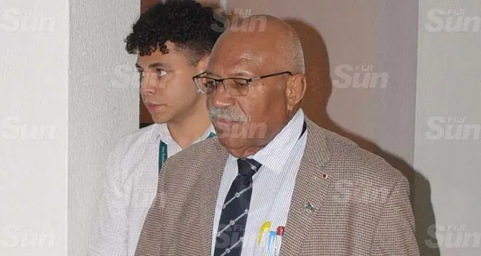 Opposition Leader in Parliament, Sitiveni Rabuka during  COVID 19 Respond Budget in Parliament on March 26, 2020. Photo: Ronald Kumar.