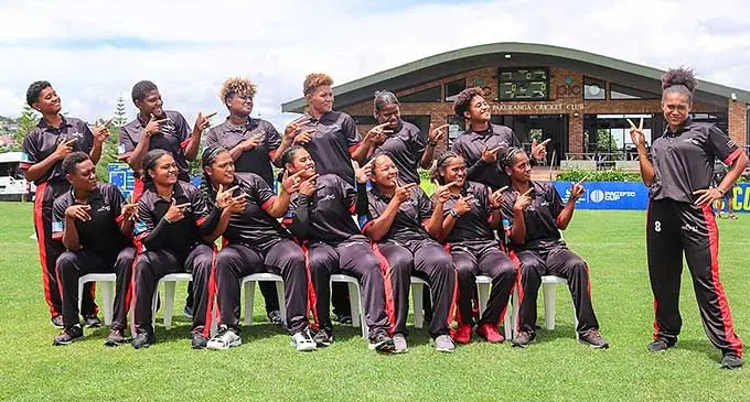 Fiji women's cricket team.