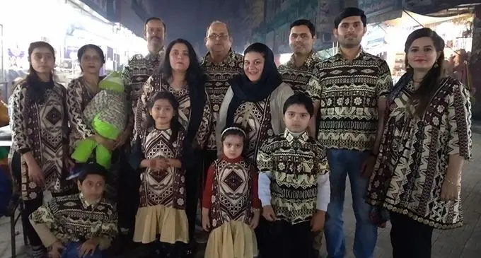 Dr Nadeem Farooq and his family all geared up for Eid celebrations.