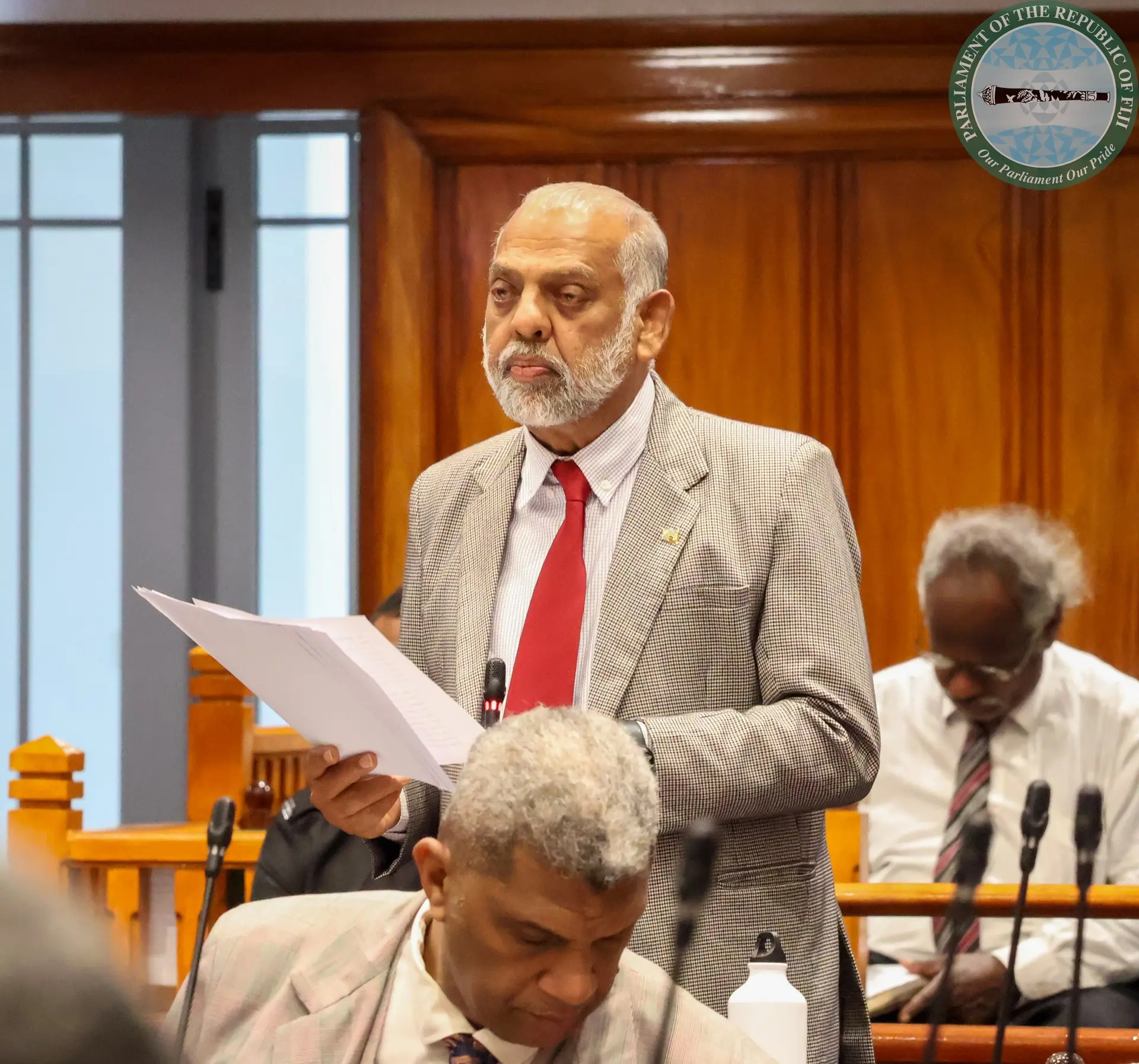 Minister for Employment, Productivity and Workplace Relations Agni Deo Singh in Parliament on May 28, 2026.jpg