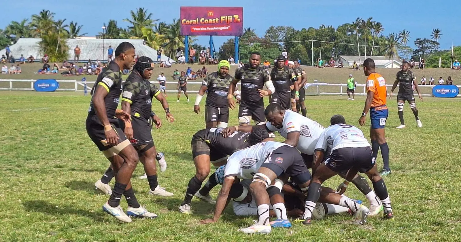 Action between Nadroga and Kadavu during their Skipper Cup Round 11 clash at Lawaqa Park, Sigatoka on October 10, 2026. 