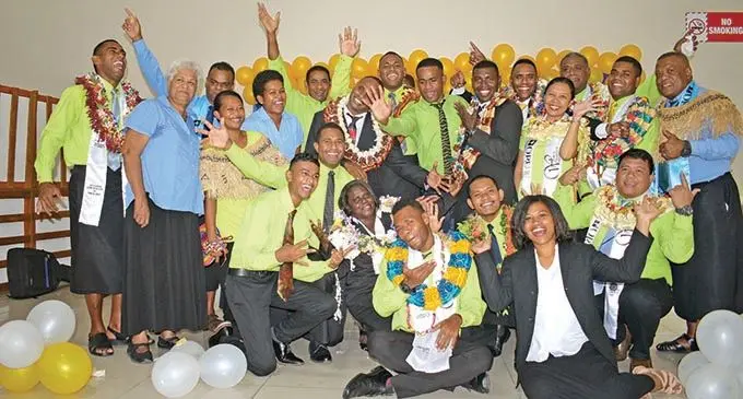 The 25 World Harvest Institute graduates after receiving their Advance Certificate in Theology and Diploma in Theology at World Harvest Centre on November 28, 2020.  Photo: Ronald Kumar