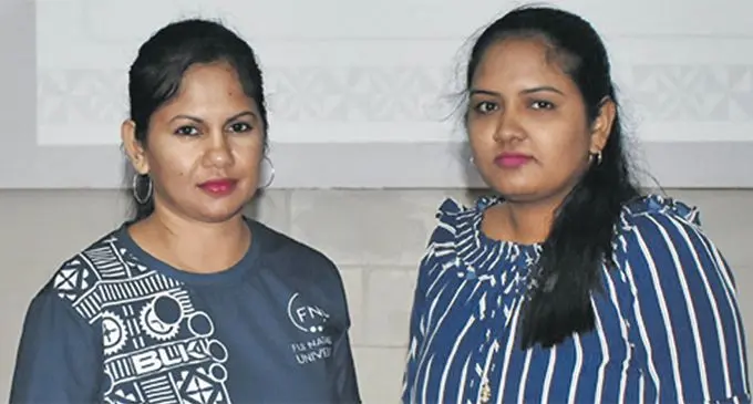 FNU Nasinu Campus Library staff during the World Book and Copyright Day celebration. Photo: FNU