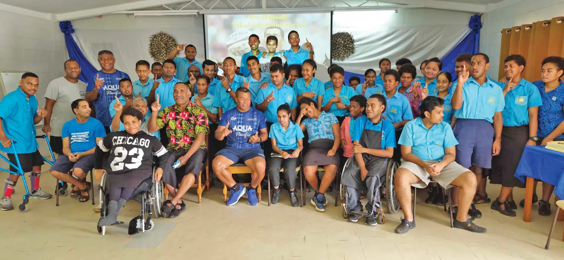 Students of the Fiji Technical Vocational Training Centre for Persons with Disability.