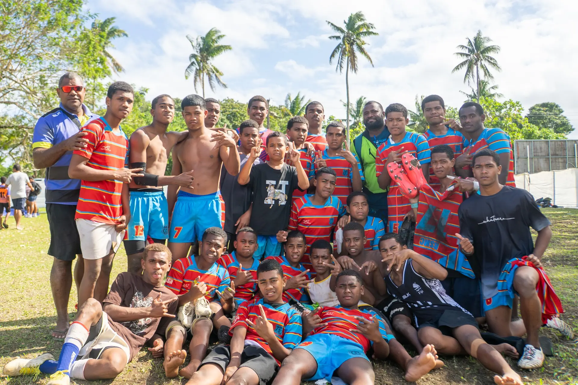 Ratu Simione Matanitobua College Under-15 rugby team at the Suva Grammar School grounds on June 20, 2026. 