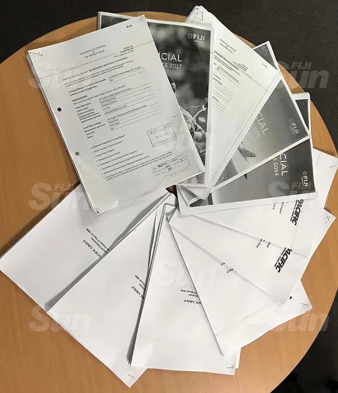 The Fiji Airways financials from 2008 to 2018 obtained by the Fiji Sun from the Registrar of Companies Office on September 3, 2020.