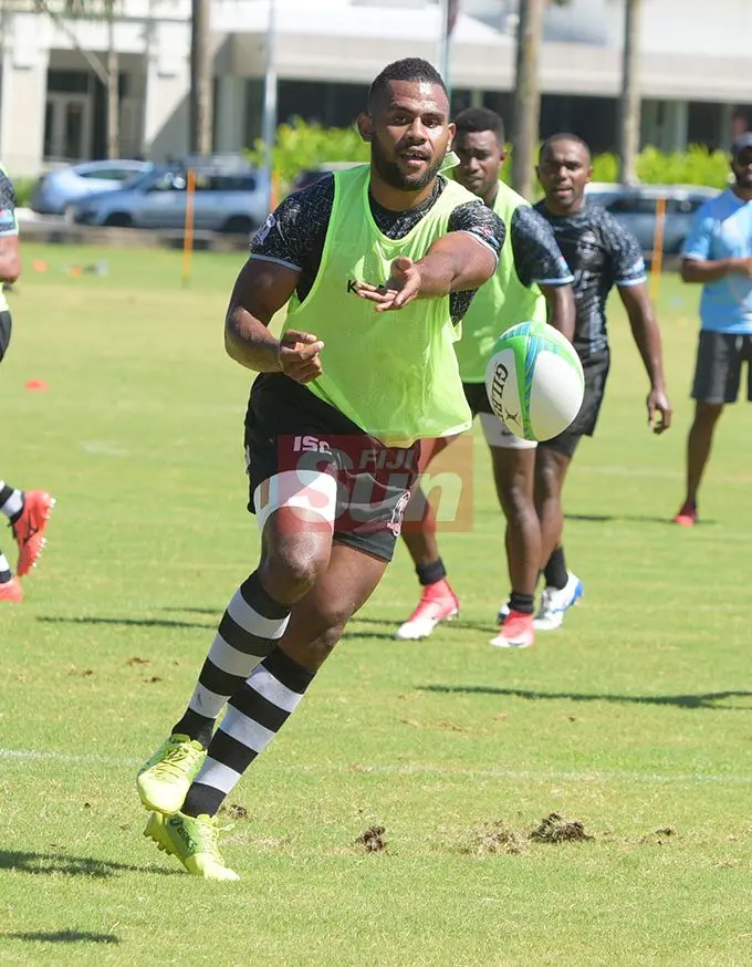 Fiji Sevens player Vilimoni Botitu during training at Albert Park on May 1, 2019. Photo: Ronald Kumar.