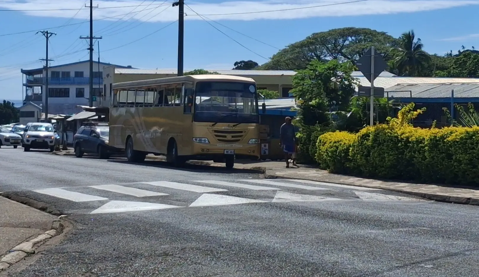 School bus services were suspended on Monday because of a dispute over student fare arrangements, raising concerns among parents and students ahead of this week's Literacy and Numeracy Assessment (LANA) exams.